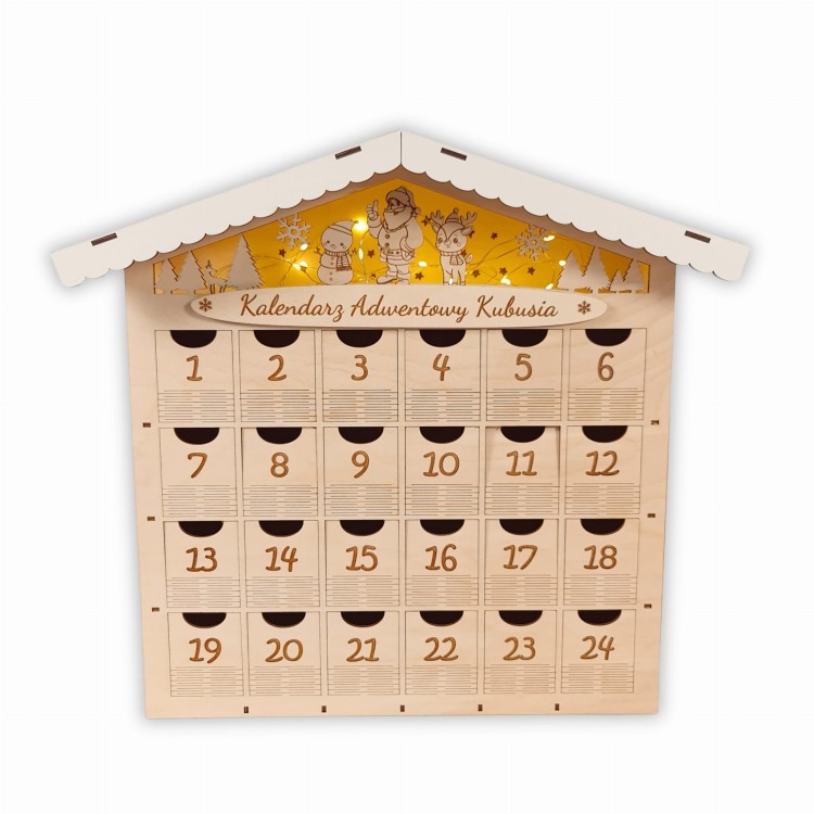 Kalendarz adwentowy dla dziecka z imieniem