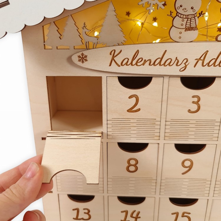 kalendarz adwentowy z imieniem