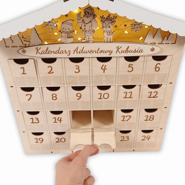kalendarz adwentowy na słodycze