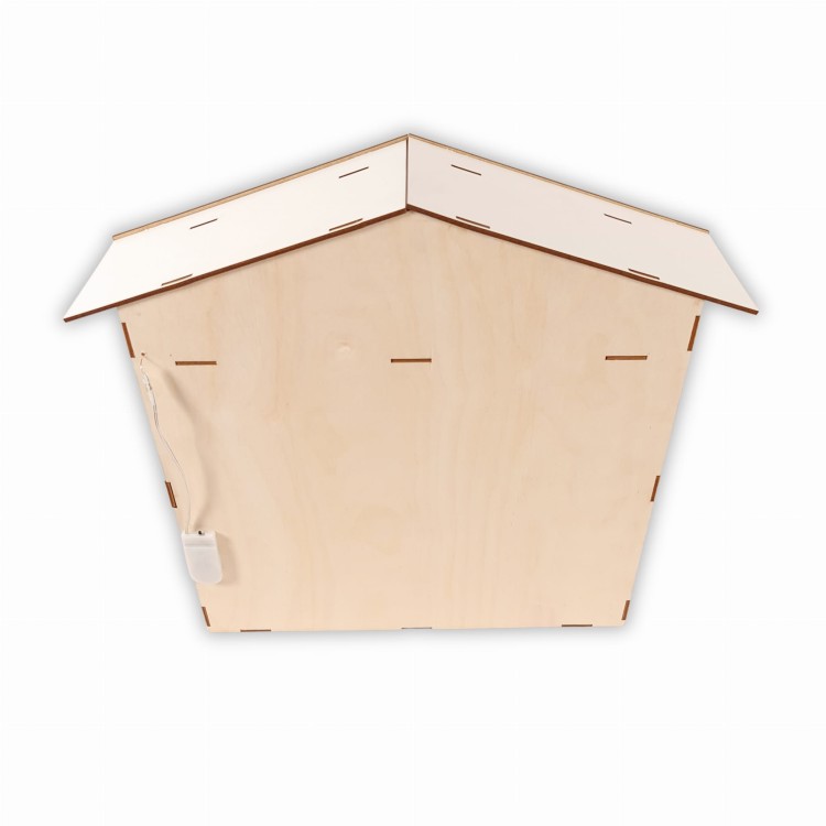 domek adwentowy podświetlany