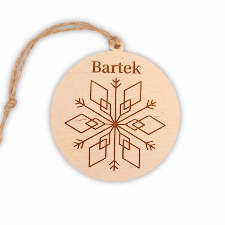 zawieszka z imieniem na choinkę