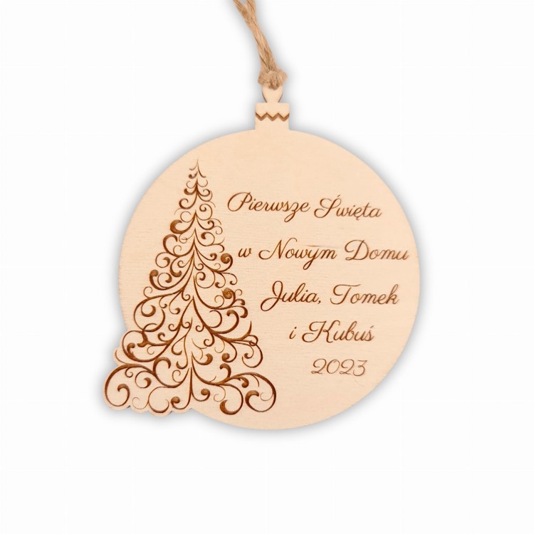 bombka pierwsze święta w nowym domu