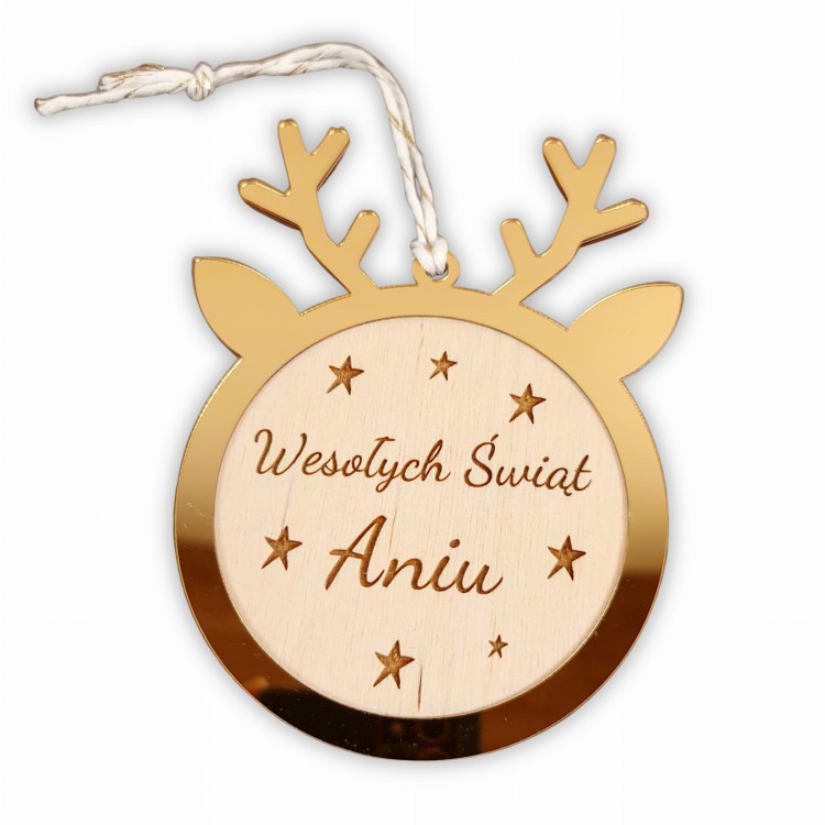 Bombka lustrzana z imieniem