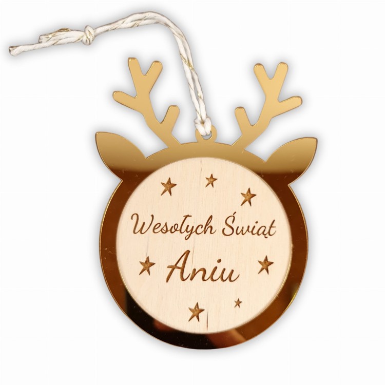 Bombka lustrzana z imieniem