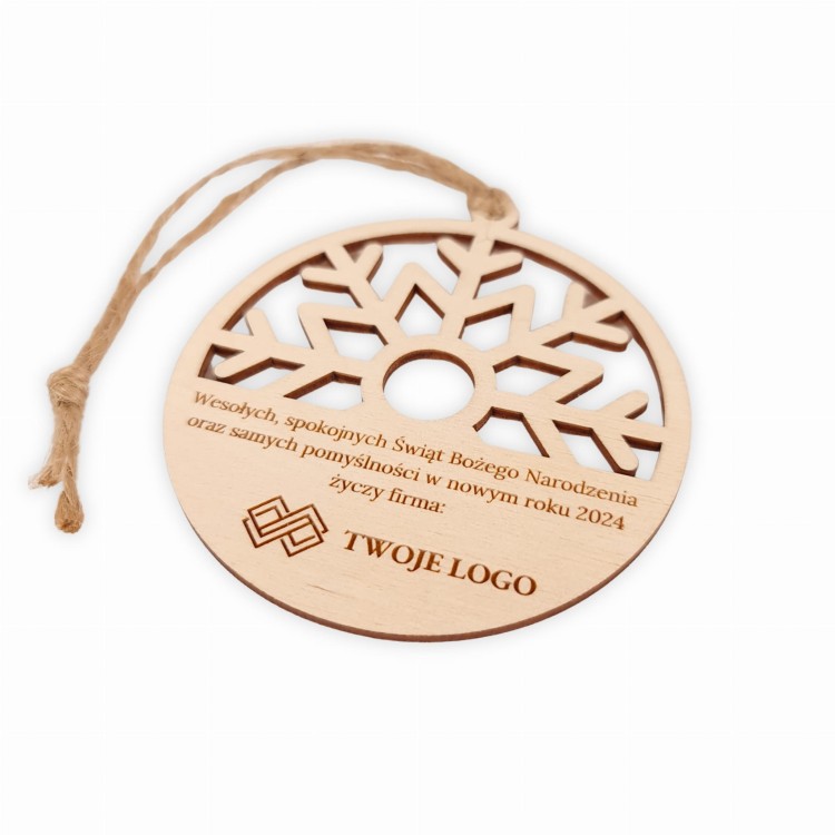 zawieszka z logo firmy