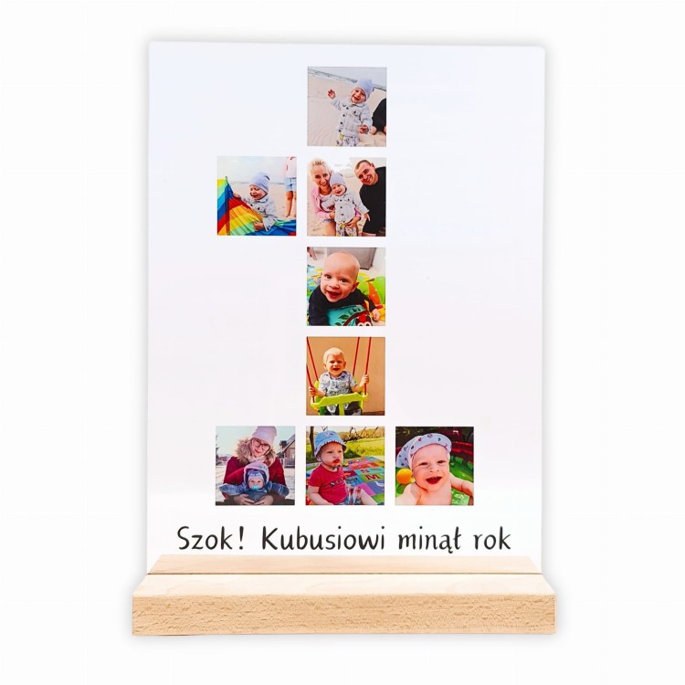 Prezent na roczek nadruk na szkle