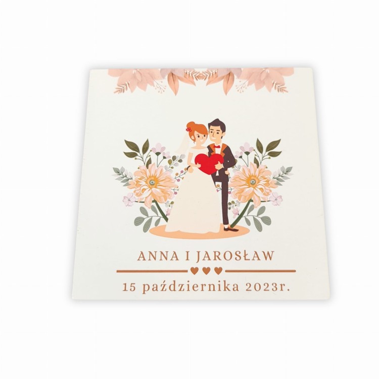 Białe pudełko z nadrukiem UV