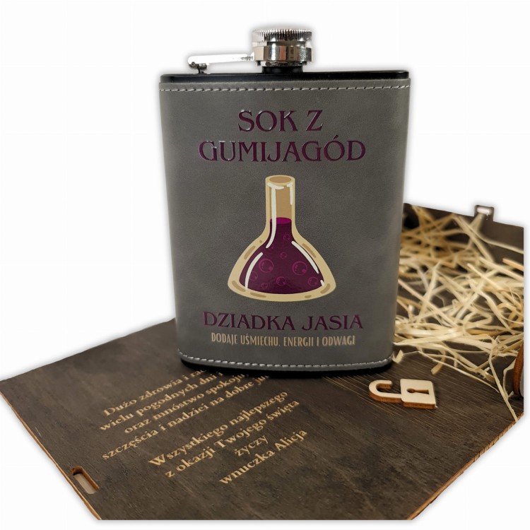 Piersiówka sok z gumijagód