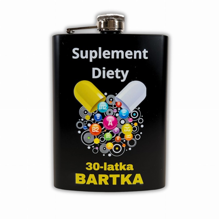 Piersiówka suplement diety prezent na urodziny