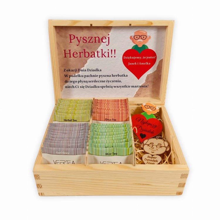Skrzynka na herbatę dla dziadka