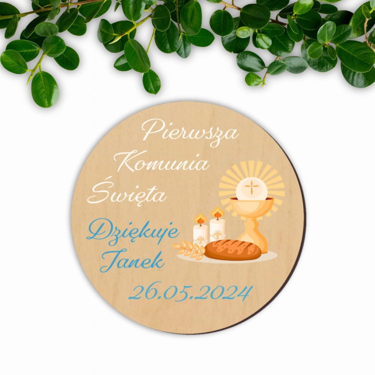 Podziękowania dla gości na komunie