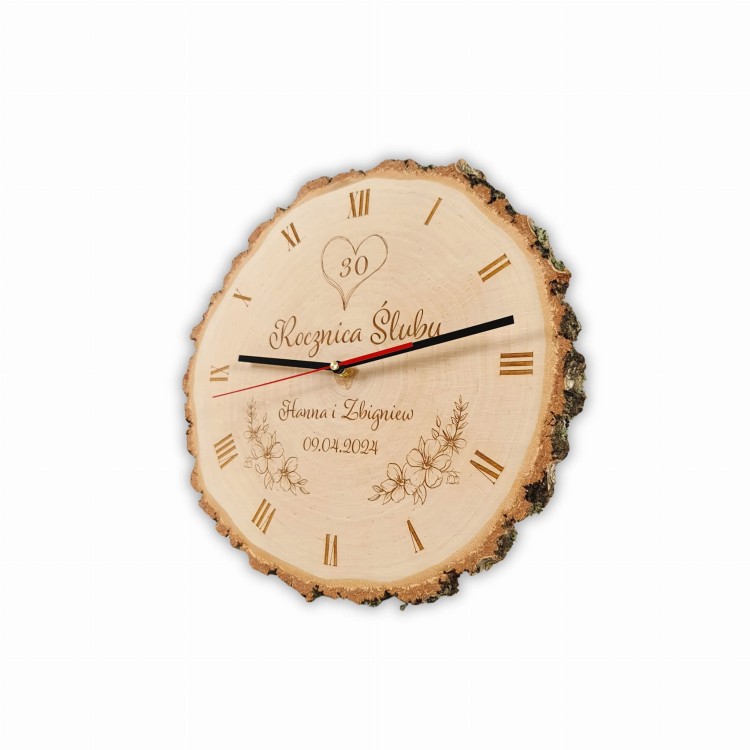 Zegar plaster brzozy prezent na rocznicę ślubu (3).jpg
