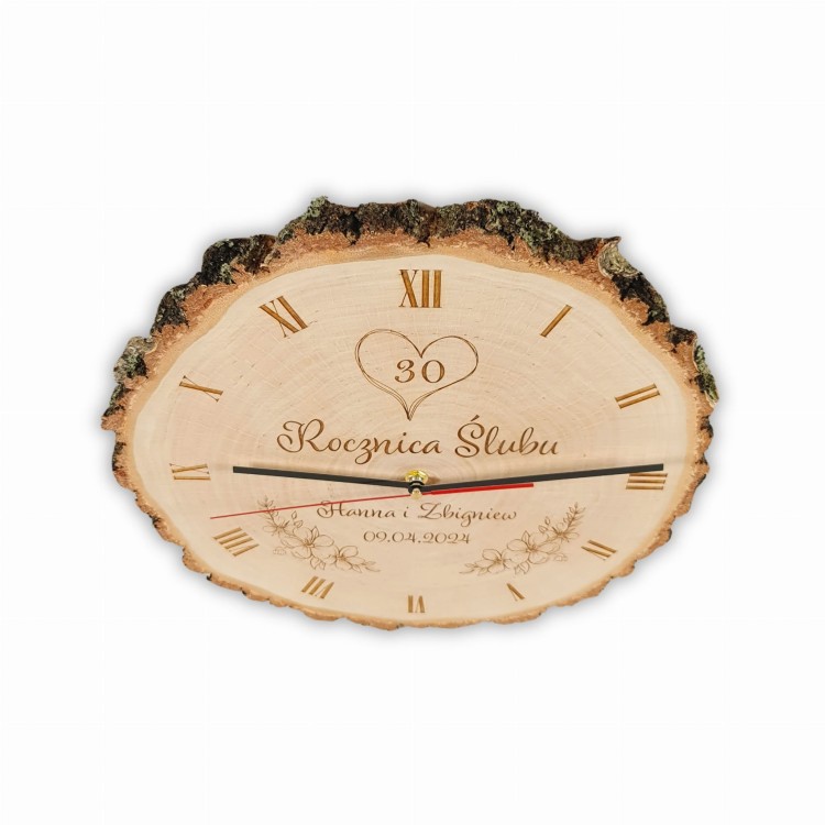 Zegar plaster brzozy prezent na rocznicę ślubu (4).jpg