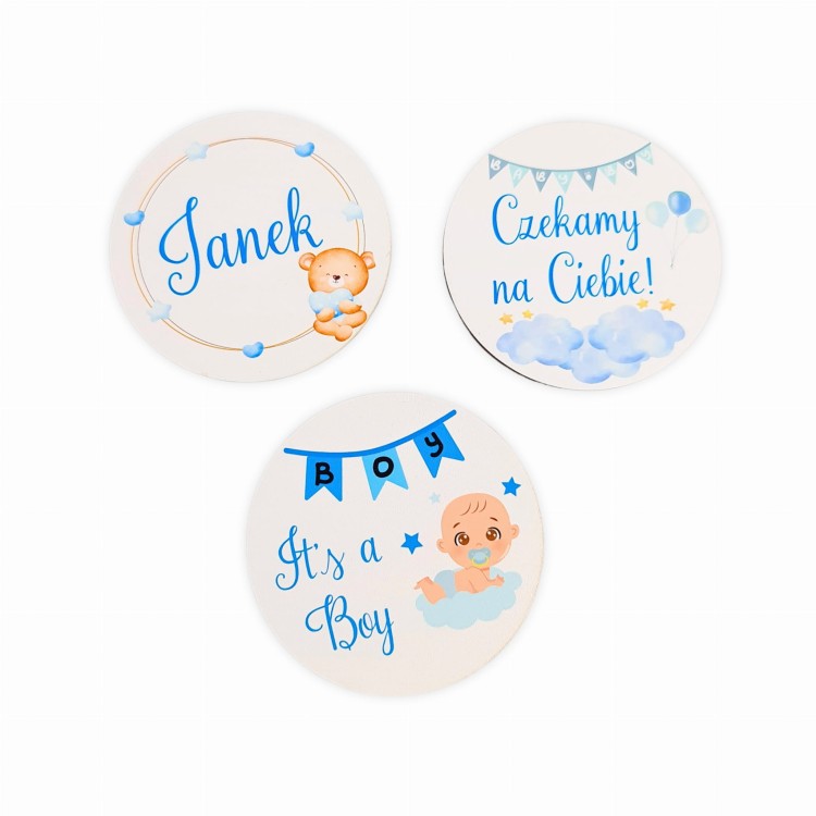 Tabliczka do zdjęć z imieniem na Baby Shower.jpg