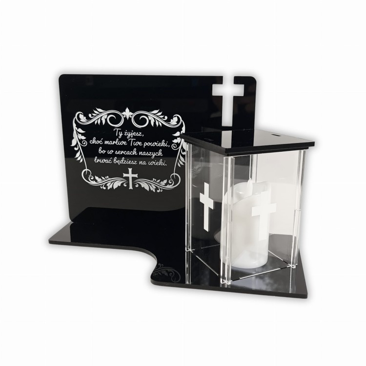 Znicz z lampką i dedyakcją.jpg