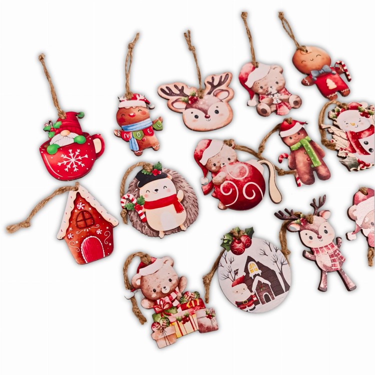 kolorowe zawieszki na choinkę z drewna.jpg