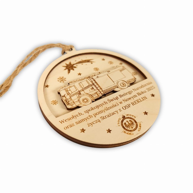 Zawieszka dla strażaka OSP PSP STRAŻ POŻARNA dekoracje na choinkę.jpg