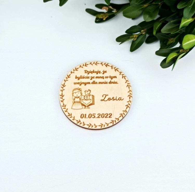 Podziękowanie dla gości na komunie świętą