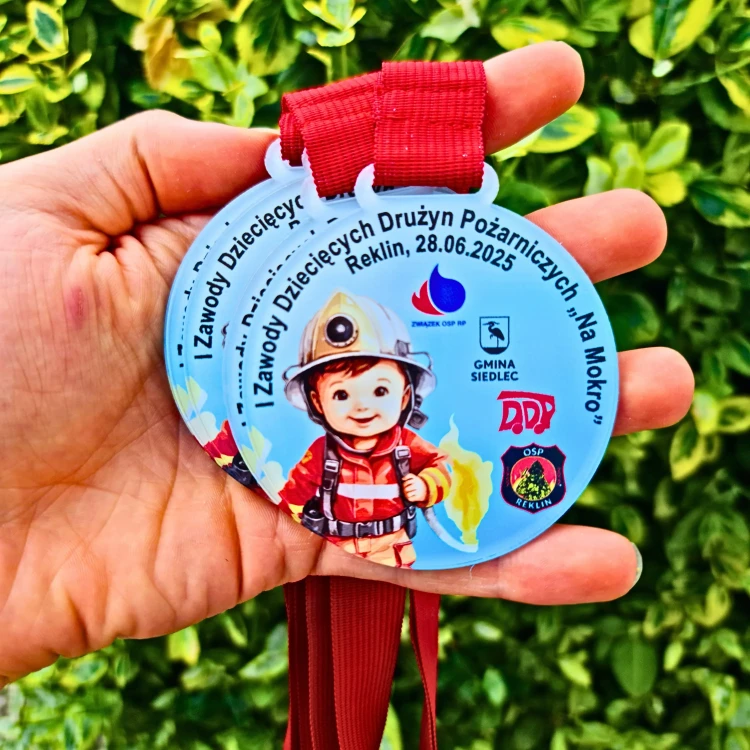 Medale dla dziecięcych drużyn pożarniczych.webp