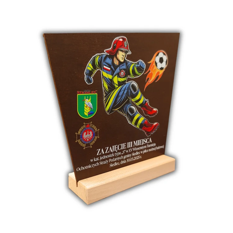 Turniej strażacki w piłkę nożną puchar brąz.webp