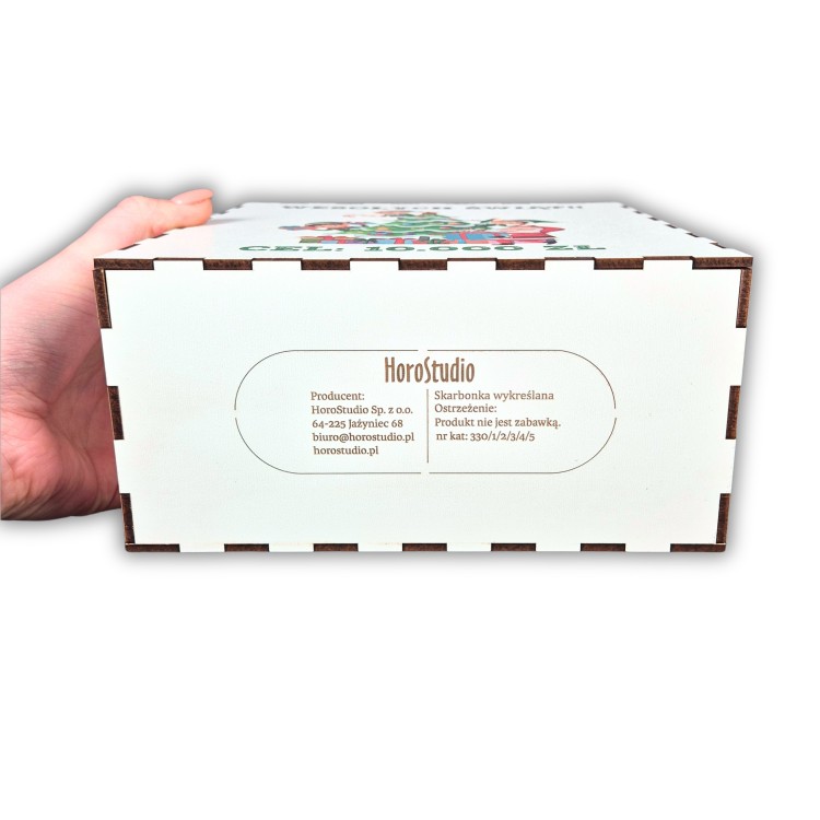 skarbonka wykreślanka na święta