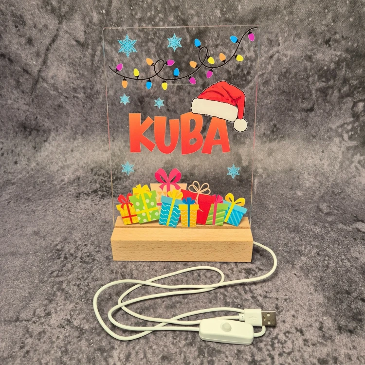 personalizowana lampka nocna