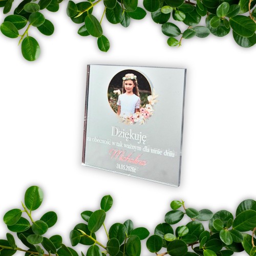 Podziękowanie dla gości na komunię