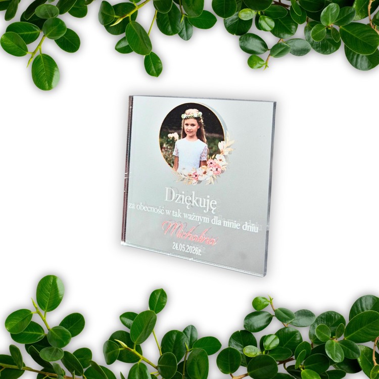 Podziękowanie dla gości na komunię