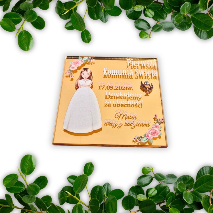 personalizowane podziękowanie dla gości