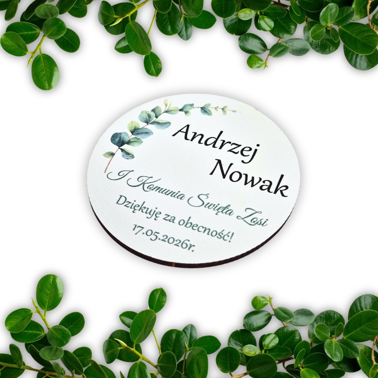 magnes dla gości komunijnych