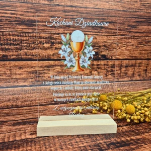 personalizowane podziękowanie na komunię