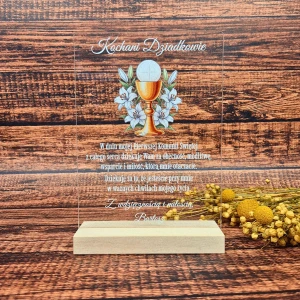 podziękowanie dla chrzestnych na komunie