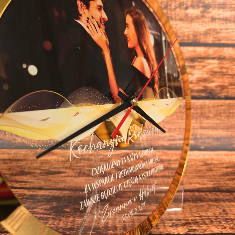 Zegar z zdjeciem i tekstem dla rodziców.jpg