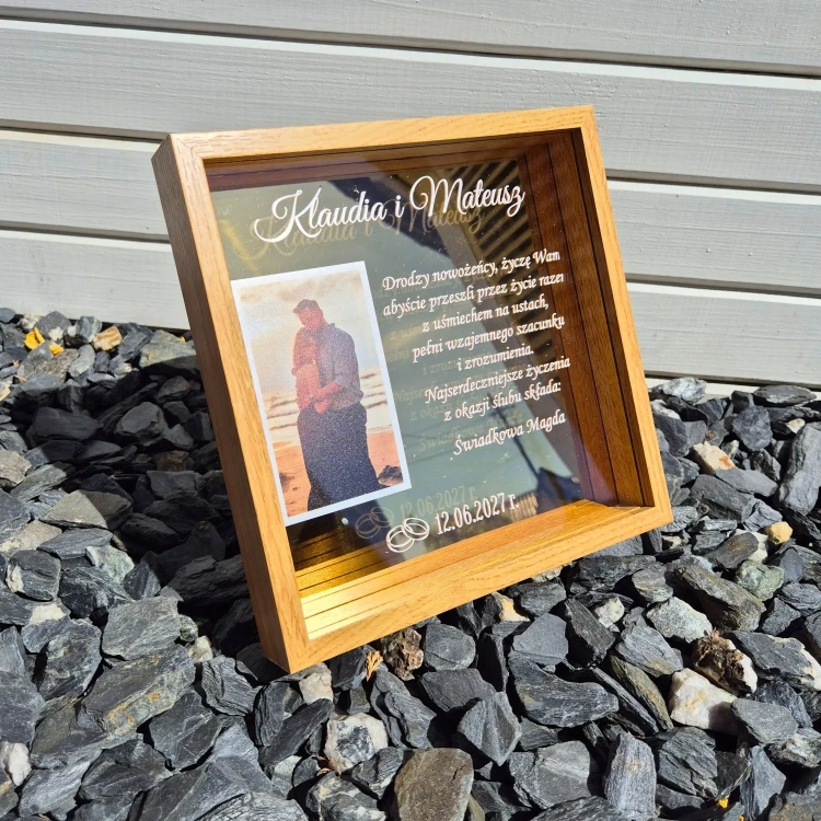 personalizowana ramka ślubna
