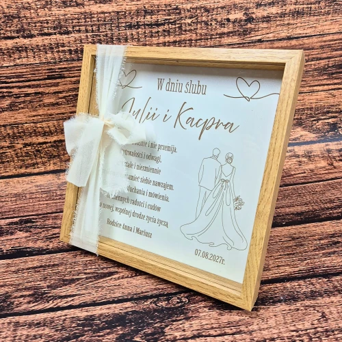 ramka ślubna personalizowana