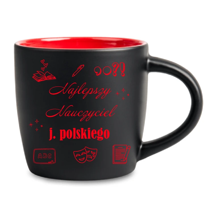 Kubek z grawerem dla nauczyciela języka polskiego