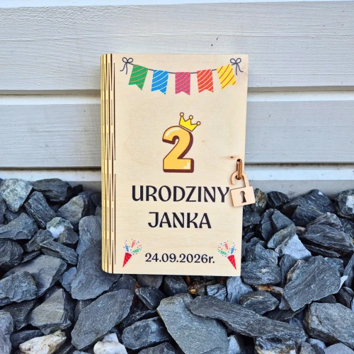 pudełko na pieniądze na urodziny