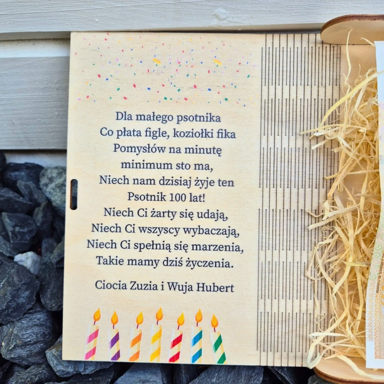 pudełko na pierwsze urodziny