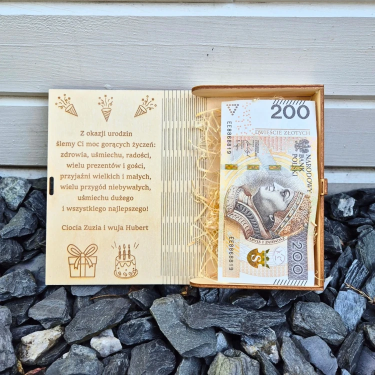 pudełko z życzeniami dla dziecka