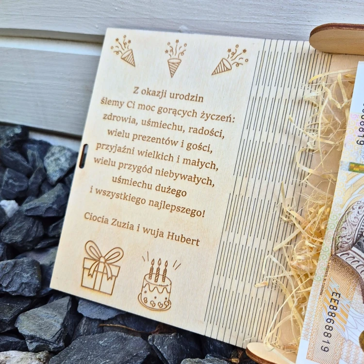 personalizowane pudełko na urodziny