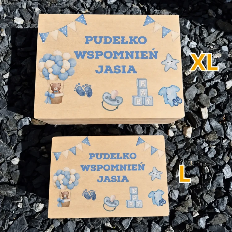 pudełko wspomnień z imieniem dla dziecka