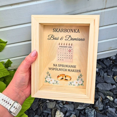 personalizowana skarbonka na ślub