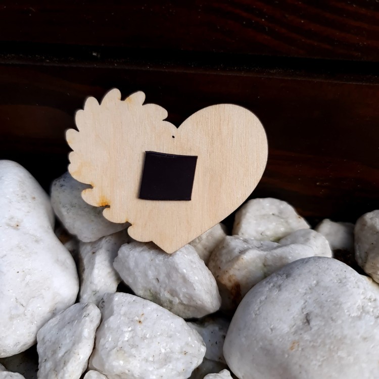 drewniany magnes ślub