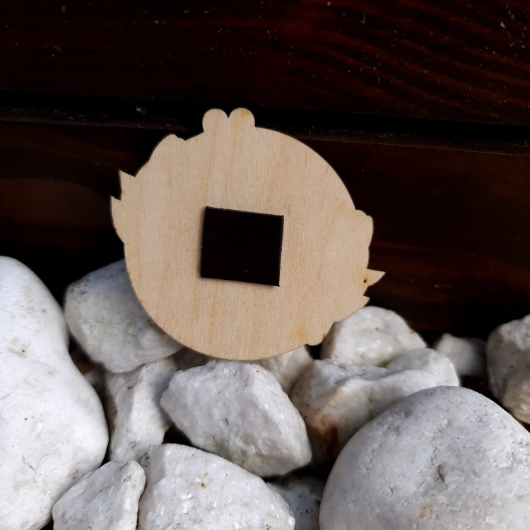 drewniany magnes podziękowanie