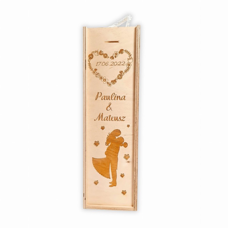 Skrzynka na wino prezent ślubny